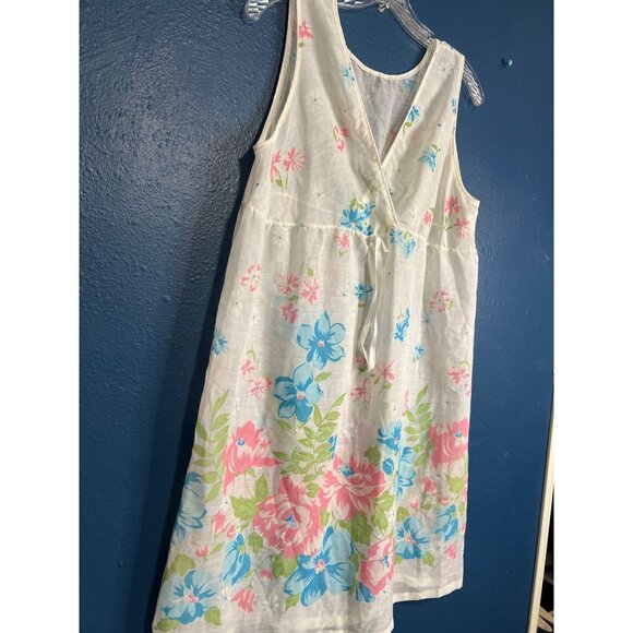 Vintage Sheer Floral Nightgown Dress - Picture 3 of 5